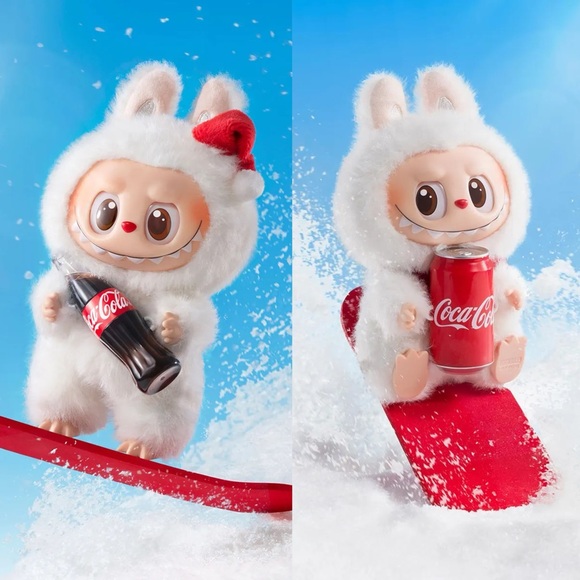 POP MART Other - Two Labubu THE MONSTERS COCA-COLA SERIES-Vinyl Face